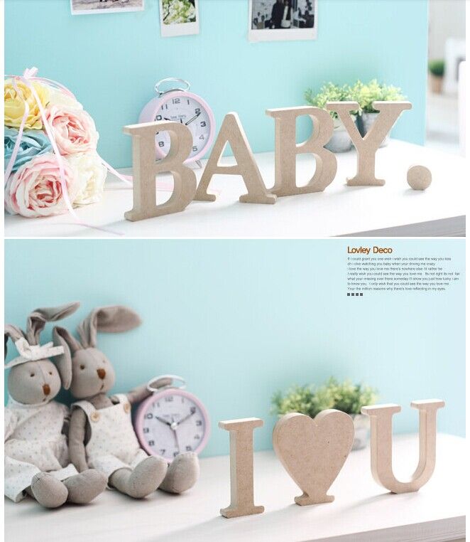 Diy Wooden Letter Ornament Creative Decoration Diy Wooden Letter Ornament Creative Decoration Standing Alphabet Wedding Prop House Photography Novelty Toys