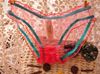 Fashion women girl gauze lace panties transparent candy colors panty thong cotton briefs underwear knickers 6pcs gift