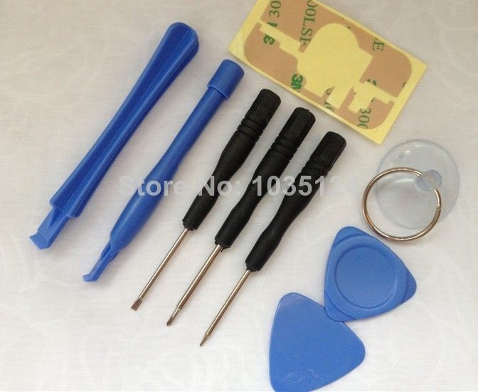 

Repair Pry Kit Opening Tools With 5 Point Star Pentalobe Torx Screwdriver Open Tool Kits Set 9 in 1 For iPhone 4 4S 5 5S 5C