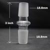 18.8mm to 18.8mm male Glass Adapter for Glass bong glass bubbler and Ashcatcher female 18mm/18.8mm joint Glass dome adapter frosted joint