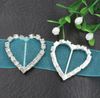 29mm Heart Rhinestone Buckles 17mm Bar 50PCSlot Invitation Ribbon Slider Wedding Decorations Weddings Events4159765