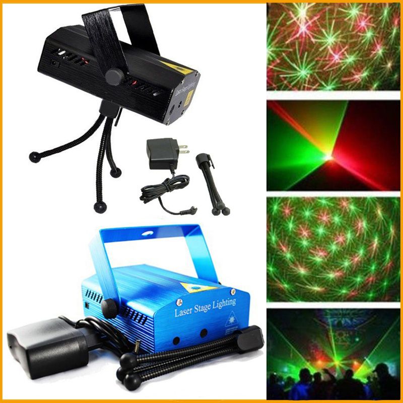 Mini Laser Stage Lighting 150mW Mini Green&Red Laser DJ Party Stage