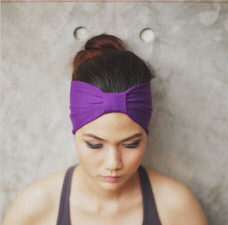 Mode Vrouwen 2 weg Brede Hoofdband Katoenen Tulband Headwrap Handgemaakte Knoop Hearwear 20 stuks veel 3285