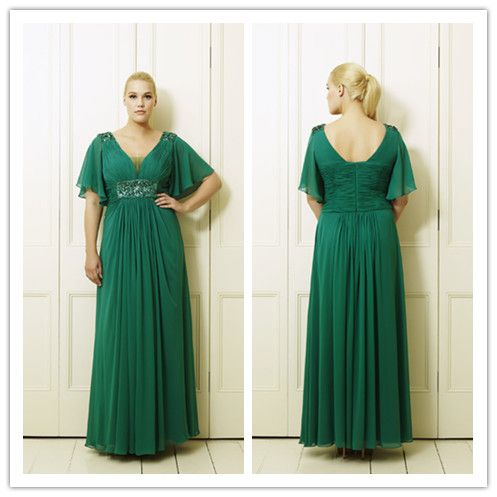 emerald green wedding dress plus size