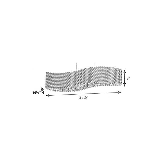 lustre en cristal Refrax Wave301p