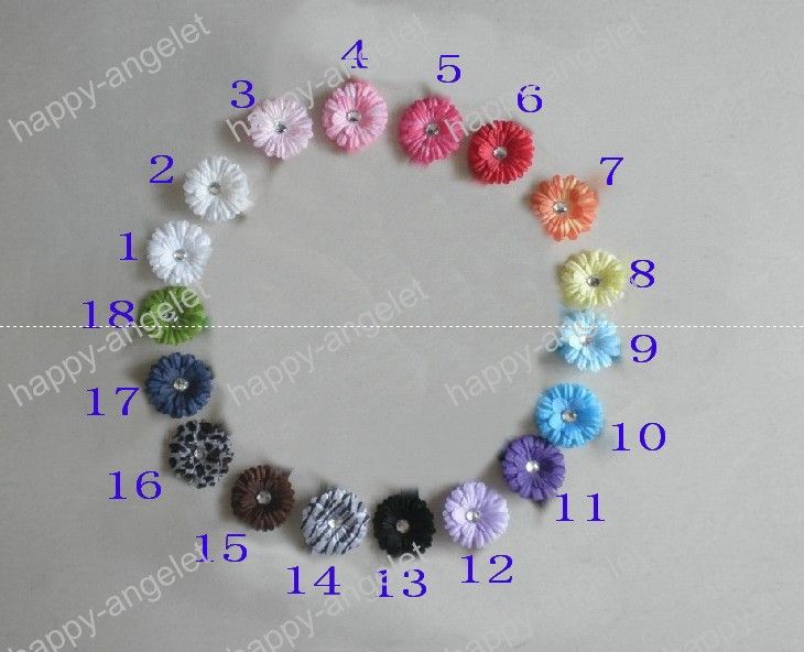 High quality 2 inch daisy flower baby hair bows Children's hair clip girl flowers barrettes bands HD32