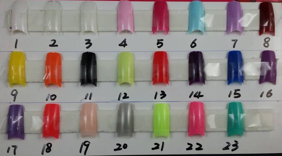 

500pcs SET ABS Half Cover Fake False French Nail Art Artificial Acrylic Gel UV Manicure, Mix color