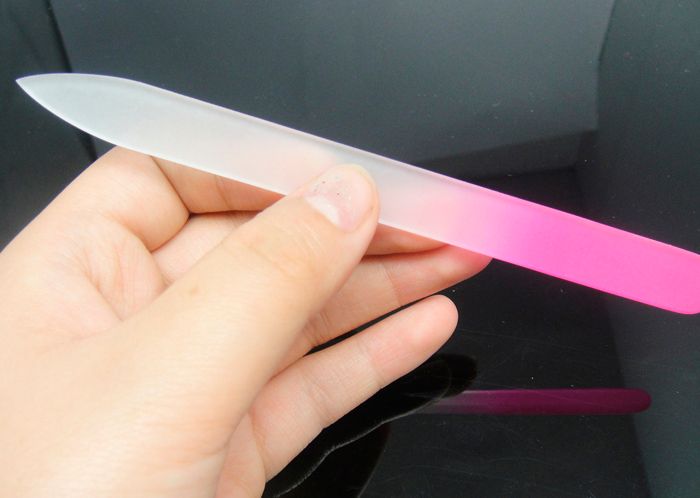 Crystal Glass File Buffer Nail Art Buffer Files para Manicure UV Polish Tool