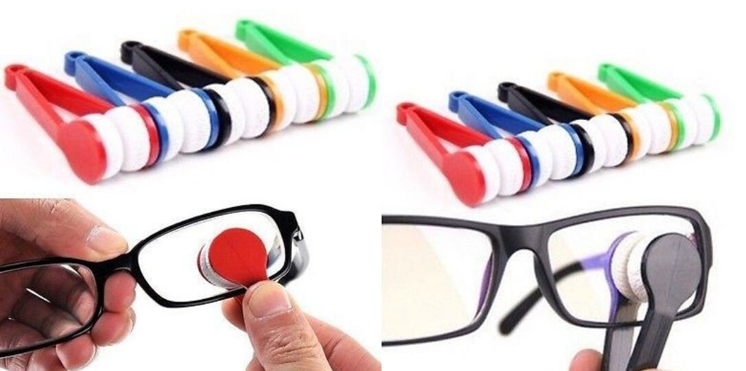 Nowy przyjeżdża Mini Okulary Okulary Mikrofibry Cleaner Home Office Easy KD1