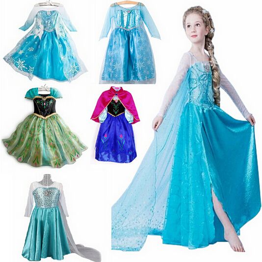 Compra Venta Al Por Mayor Vestido Frozen Vestir ANNAELSAPrincess  Personalizada De Manga Larga Vestidos De Niña De Vestuario, Cuadro Del  Modelo Real Gran Tamaño Para Año Nuevo Vestir Barato | Entrega Rápida