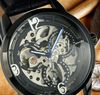 Top-Verkauf WINNER Mode Herrenuhren hochwertige Skeleton Herren Automatikuhr Armbanduhr für Männer WN11