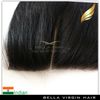 Прямая индийская девственница REMY Extension волос наращивание волос кружевное закрытие плетение средняя часть необработанного натурального цвета верхний сорт беллахаир