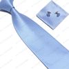free shipping Men's Tie Cuff Links Handkerchief Set 100% SILK New Christmas Gift MYY2688A