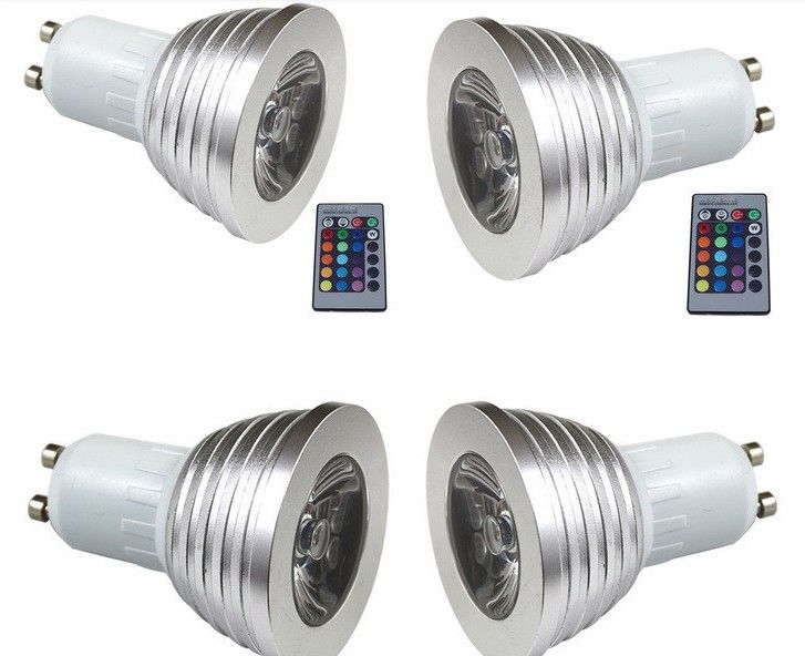 Uzaktan MR16 E27 değişen RGB renk spot ışık rgb uzaktan led GU10 tavan spot kiralama AC85-265V DC12V CE RoHS, FCC UL