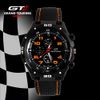 Orologio da uomo al quarzo causale sportivo militare pilota aviatore esercito siliconi Rublle Racer GT marca 2015 orologi regalo cool di vendita più calda