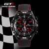 Orologio da uomo al quarzo causale sportivo militare pilota aviatore esercito siliconi Rublle Racer GT marca 2015 orologi regalo cool di vendita più calda