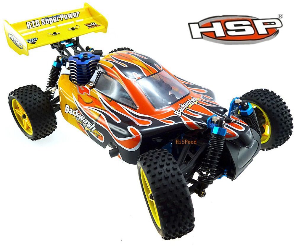 HSP Rc Car Nitro Gas Power 4wd 2 Speed 1/10th Scale Off Road Buggy