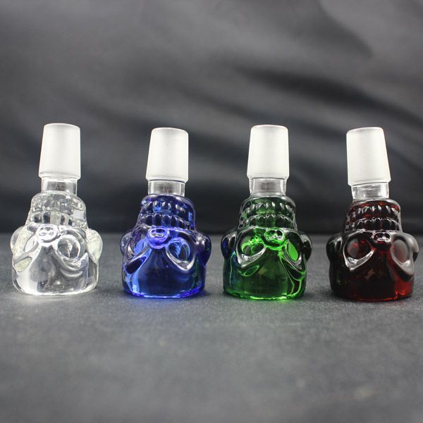 GlassHive Skull Downstem 7mm Thick Glass Bowl For Bongs, Oil Rigs