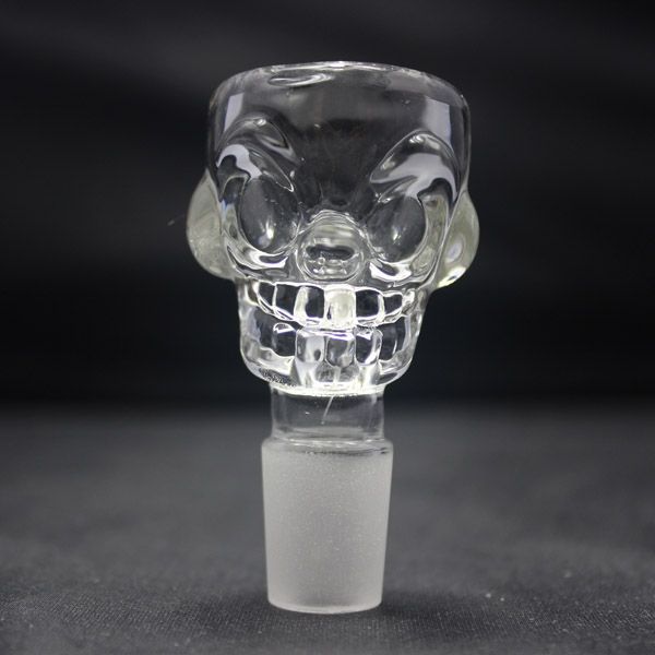 Skull Deststem Glass Glass Bowl 14.5mm i 18,8 mm Opcjonalny kolorowy szklany miski grubość 7 mm duża pojemność pasuje do szklanego bongu