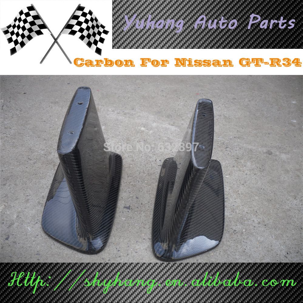 Skyline R34 GTR GTT Carbon Fiber Spoiler Leg Lifter JUN Style From