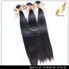 Virgin Straight Hair Weave Brasilianska Hårtillägg 10-24 tum Grade 4PCS Lot Naturlig Färg Gratis Frakt