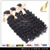 Deep Wave Hair Brasilianska Hårbuntar Mänskliga hårväv 10-34 tums 3PCS Lot Natural Color Bellahair