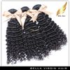 Curly Hair Extension Brasilianska mänskliga förlängningar Remy Hair Weave Bunds Drop Ship 3pcs/Lot