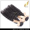 Curly Hair Extension Brasilianska mänskliga förlängningar Remy Hair Weave Bunds Drop Ship 3pcs/Lot