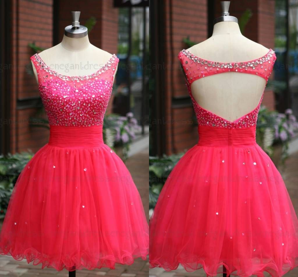 hot pink plus size cocktail dress