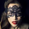 on sale Party Masks Sexy Woman black lace mask goggles nightclub fashion queen Cutout Eye Masks Half Face Masquerade Mask