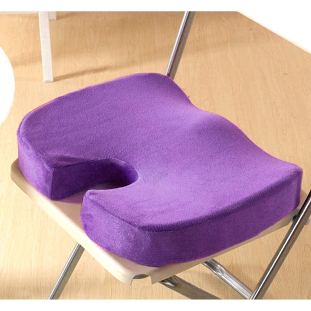 S5Q Hip Cares Supply Back Ache Cushion Hot Memory Foam Orthopedic Seat