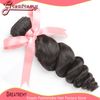 Greatremy 100% peruanische Haarverlängerung 3pcs / lot Remy Human Hair Extensions Wellenförmige lose Welle Drop Shipping Natürliche Farbe