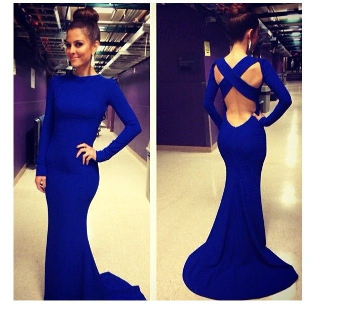 2019 2016 Autumn Sexy Women S Maxi Bandage Dress Blue Floor Length Bodycon Dresses Long Sleeve Trailing Party Fashion Hi Lo Cocktail Kf033 From