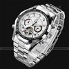 Promocja !! Top Brand Luxury Relogios Wojskowy Full Steel Casual Zegarki Mężczyźni Mechaniczny Automatic Tourbillon Sports Wristwatches