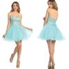 59 mignon chérie Aline Crystal perles Organza CORSET CORSET bon marché robe robe courte robes de bal robes de fête Sweet 16 robes6047745