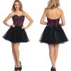 $ 59! Leuke Sweetheart A-lijn Crystal Beads Organza Goedkope Corset Homecoming Jurk Korte Prom Jurken Feestjurken Zoete 16 Jurken