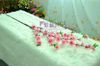126 CM / 50 inch comprimento ramos de pêssego artificial flor de cerejeira flores de seda casa loja de festa de casamento decoração de flores 20 pçs / lote