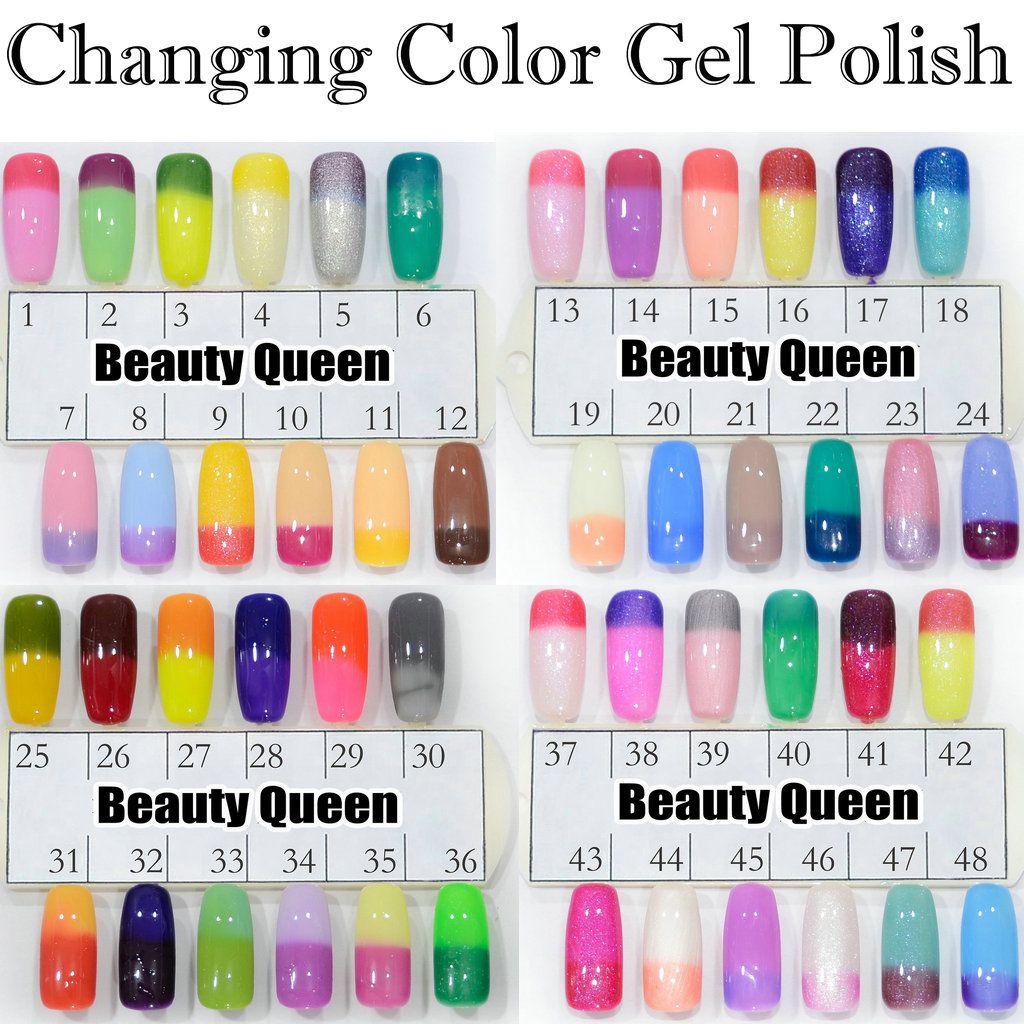 Upgraded! FAST Changing Gel color Chameleon Nail Gel Polish Soak Off UV Led  Color Changed Temperature Difference Perfect Match MOOD Reaction