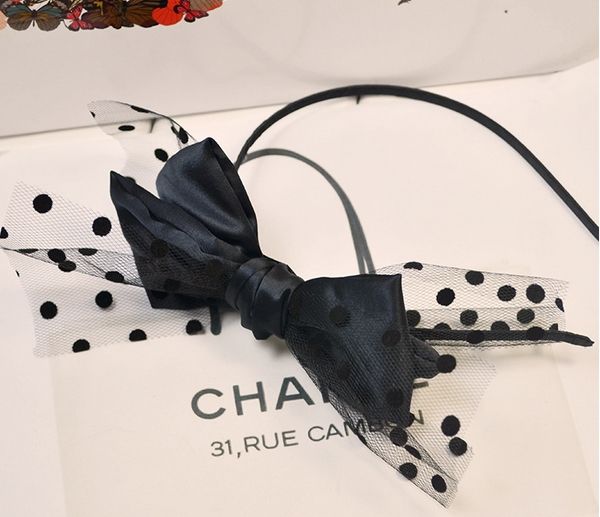 Wholesale Baby Bowknow Hair Clasp Infant Baby Hair Accessories Polka Dots Hair Tie Baby