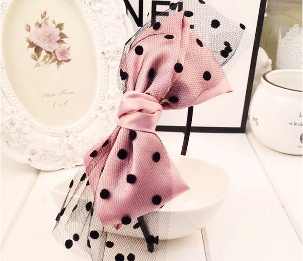 Wholesale Baby Bowknow Hair Clasp Infant Baby Hair Accessories Polka Dots Hair Tie Baby