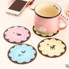 Wholesale - hot Cute Colorful Silicone Button Coaster Cup Cushion Holder Drink Placemat Mat Home