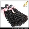 페루 깊은 물결은 인간의 머리카락 확장 4pcs / lot 8 "-30"자연색의 머리카락 weftweaves bellahair