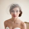 2014 SSJ Veli da sposa Doppio strato Full Birdcage Veil Short Meshed Net Wedding Fard Velo da sposa Fascinator Veils Wedding Birdcage Veil