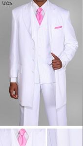 new Men's Suits & Blazers Men's Unique Designed Zoot Suit 3 Piece With Matching Vest Style custom