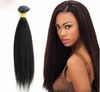 Grade 5a Brésilien Yaki Hair Droit 12 "-28" 100g / PCS 3PCS / Lot, Tissage de cheveux humains pas chers Yaki, Grossiste Yaki Cheveux vierges