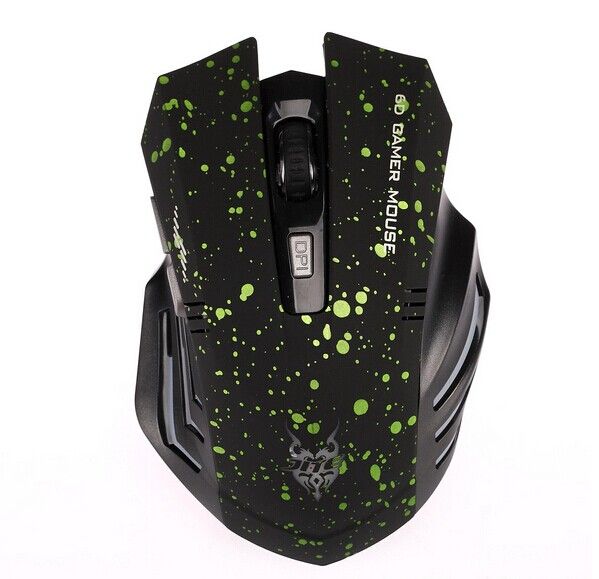 Wholesale - Freeshipping Professional 2.4GHz 1600 DPI USB Wireless Gaming Mouse Mice For PC Laptop MAC
