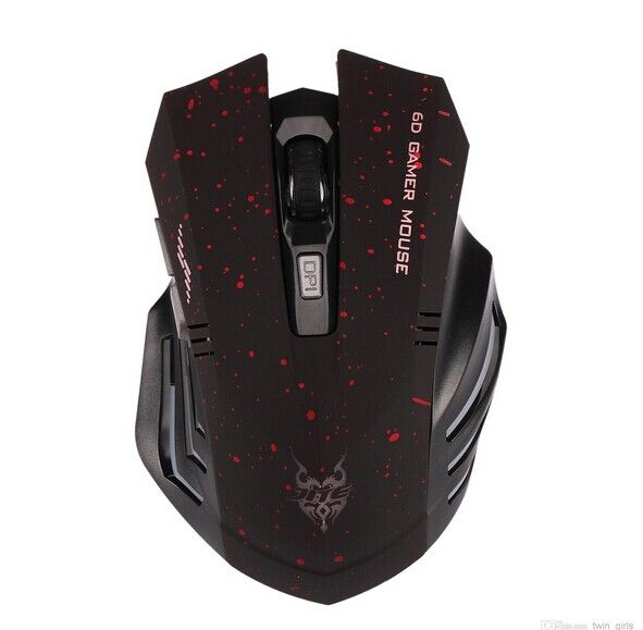 Toptan-Profesyonel 2.4 GHz 1600 DPI USB Kablosuz Gaming Mouse Fare PC Dizüstü MAC Için