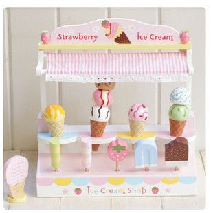 ice cream toy wooden