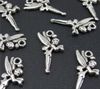 Free Ship 200Pcs Tibetan Silver Fairy Angel Charms Pendant Fit Bracelet 25x14mm