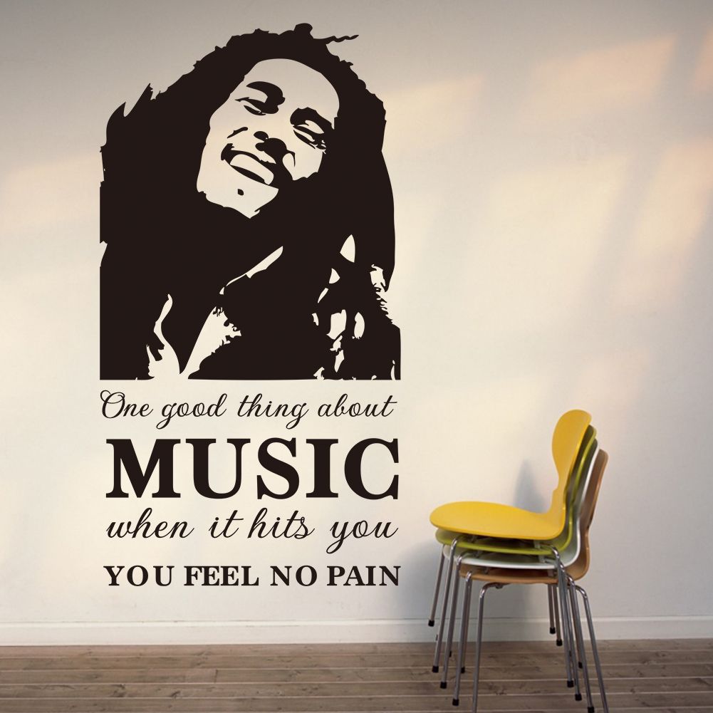 bob marley wall stickers